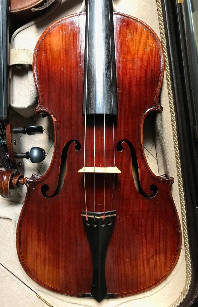Oude viool Stradivarius model, Muziek en Instrumenten, Strijkinstrumenten | Violen en Altviolen, Ophalen of Verzenden, Gebruikt