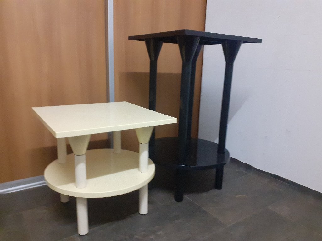 Kartell 4581 tafel jaren 80 space age vintage design retro, Gebruikt, ?, Kunststof, Kartell