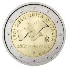 2 Euro Italie 2011 UNC - Italiaanse Eenwording, Verzenden, Italië, 2 euro, Losse munt