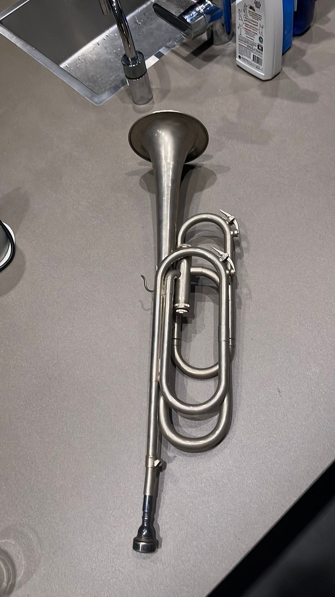 Trompet, Muziek en Instrumenten, Blaasinstrumenten | Trompetten, Ophalen, Gebruikt, Overige typen
