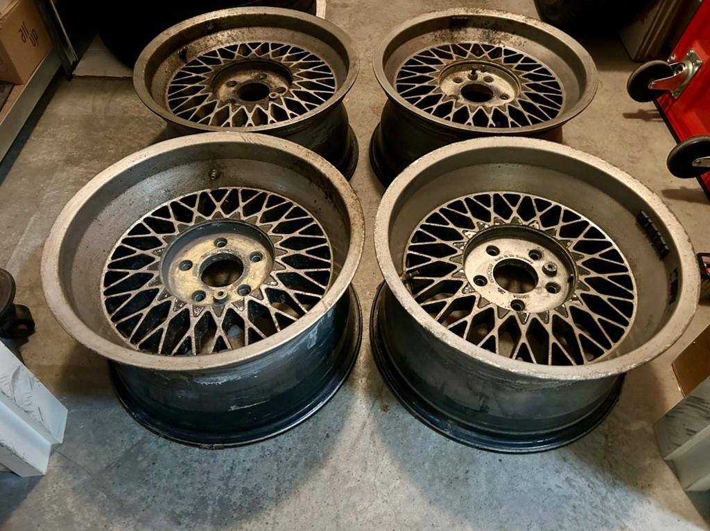16 inch Remotec 8J / 9J Mercedes W126 W116 W123 W107 BBS RS, Auto-onderdelen, Ophalen, Gebruikt, Mercedes-Benz
