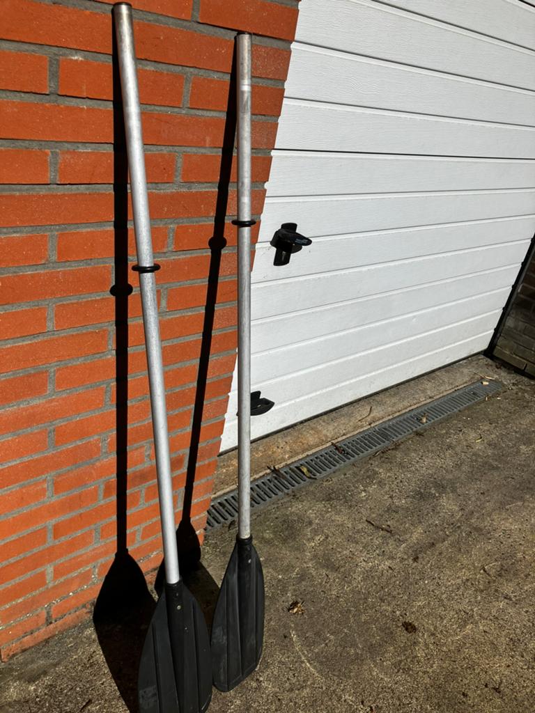 set peddels (133 cm), Watersport en Boten, Ophalen, Zo goed als nieuw, Enkelbladige peddel