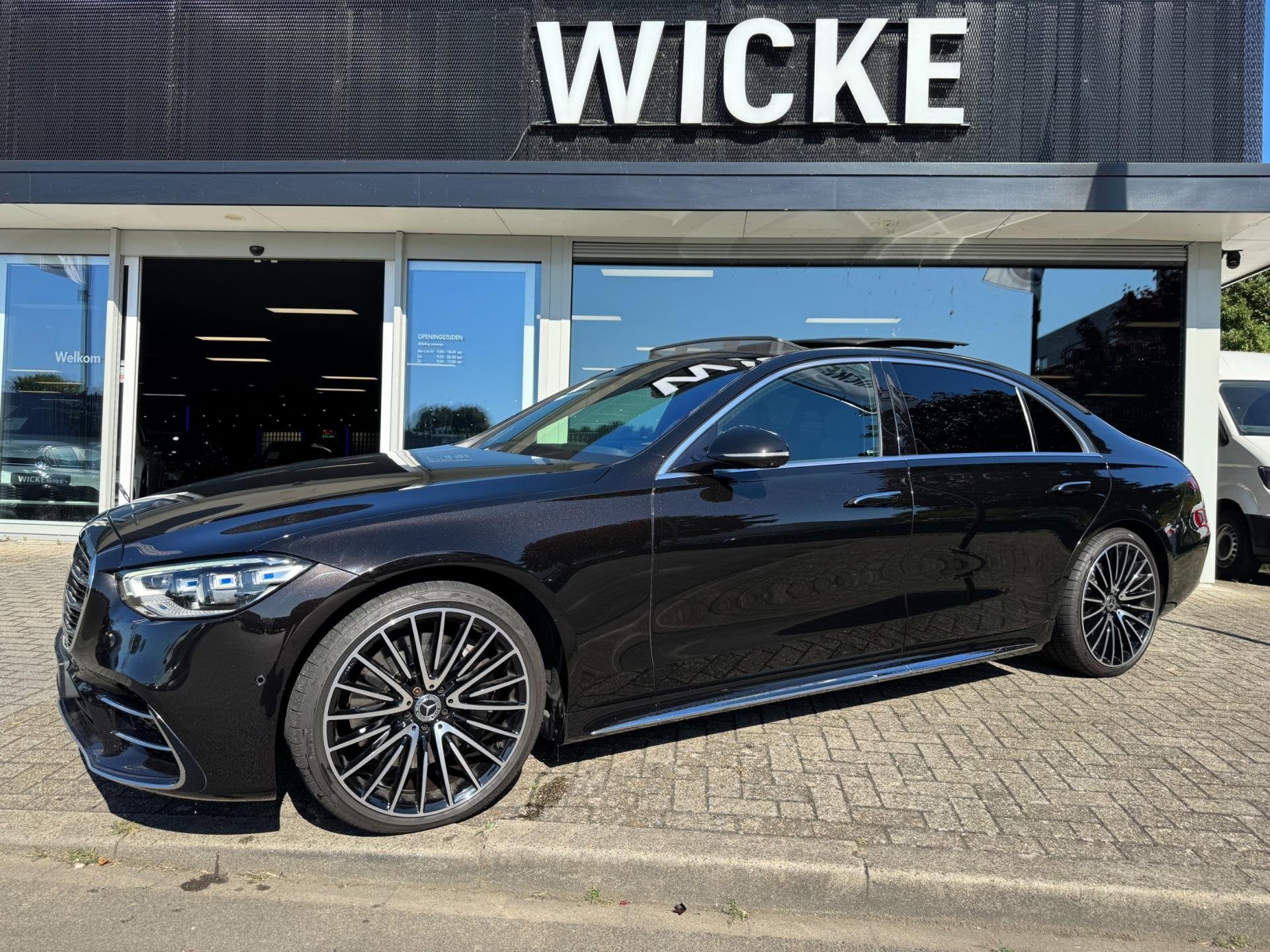 Mercedes-Benz S-klasse 400d 4MATIC Lang AMG Line Panorama 4, Auto's, Automaat, Dealer onderhouden, 15 km/l, Gebruikt