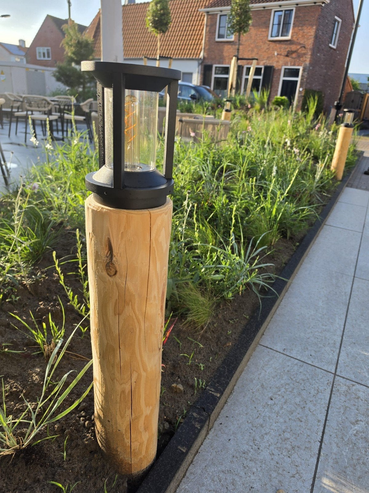 Maatwerk houten tuinverlichting, Tuin en Terras, Led, Minder dan 50 watt, Staande lamp, Nieuw