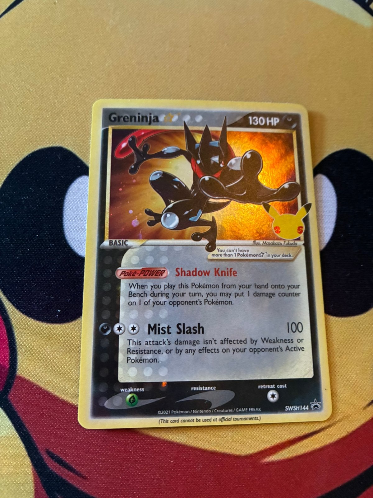 Greninja Gold Star SWSH144 – Celebrations 25th Anniversary, Hobby en Vrije tijd, Ophalen of Verzenden, Zo goed als nieuw