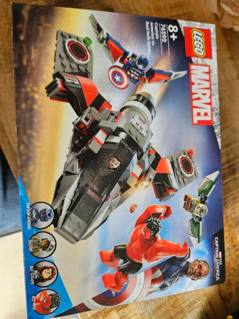 LEGO Marvel 76292 Captain America vs. Red Hulk Battle NIEUW, Inclusief minifiguren, Marvel, Lego, Nieuw