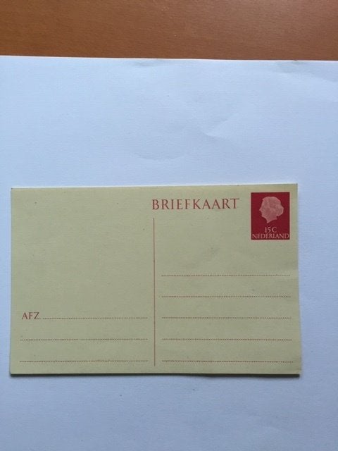 Briefkaart 15 cent Koningin Juliana, niet gebruikt, Ophalen of Verzenden