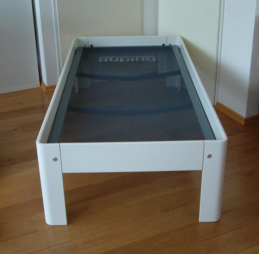 Auping Auronde Senioren-bed wit 90 x 200 cm 48 cm hoog, Ophalen, Gebruikt, Eenpersoons, Wit