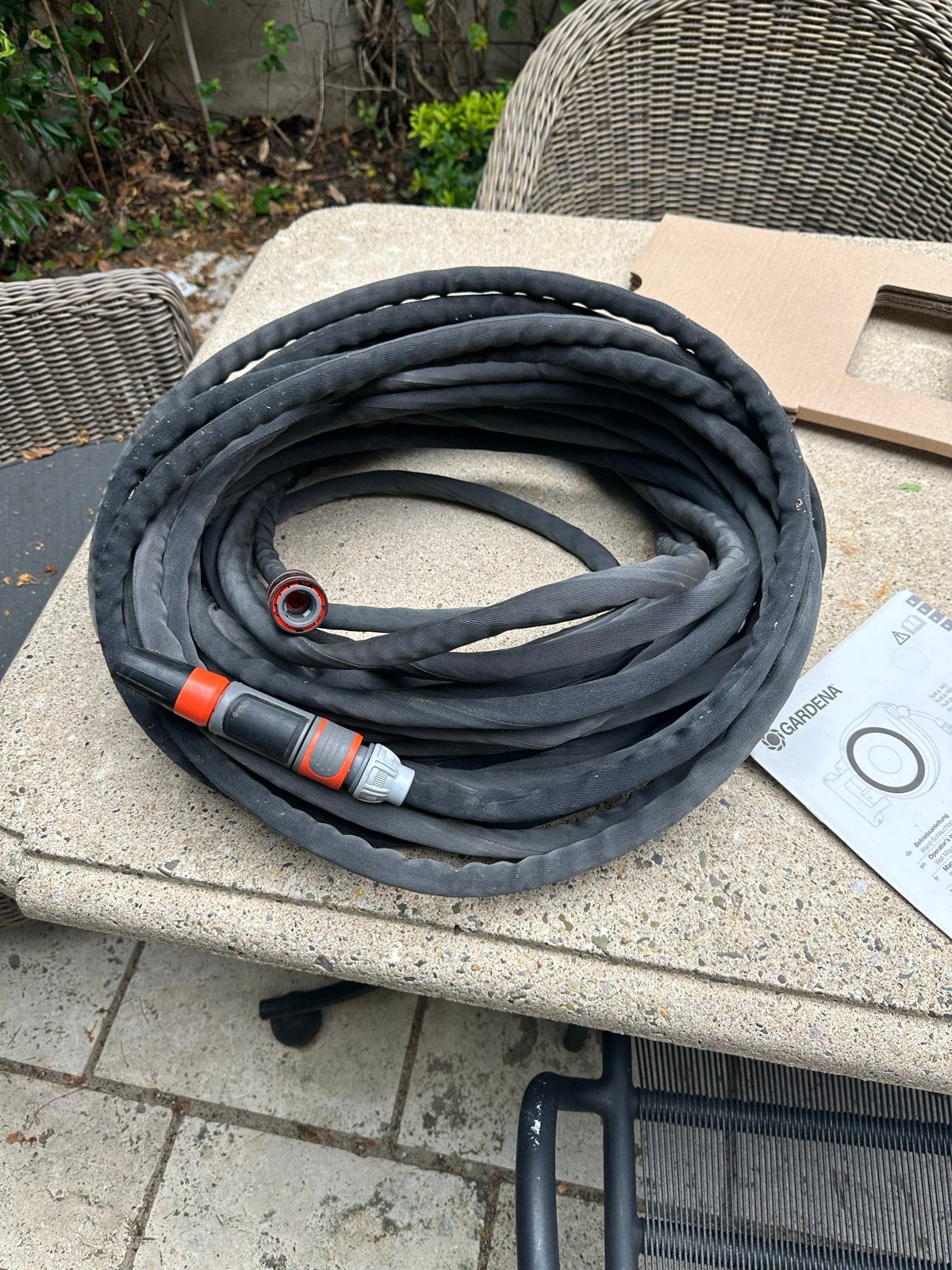 Gardena Liano Life Tuinslang Set 25m, Tuin en Terras, Tuinslangen, Ophalen, Gebruikt, Tuinslang