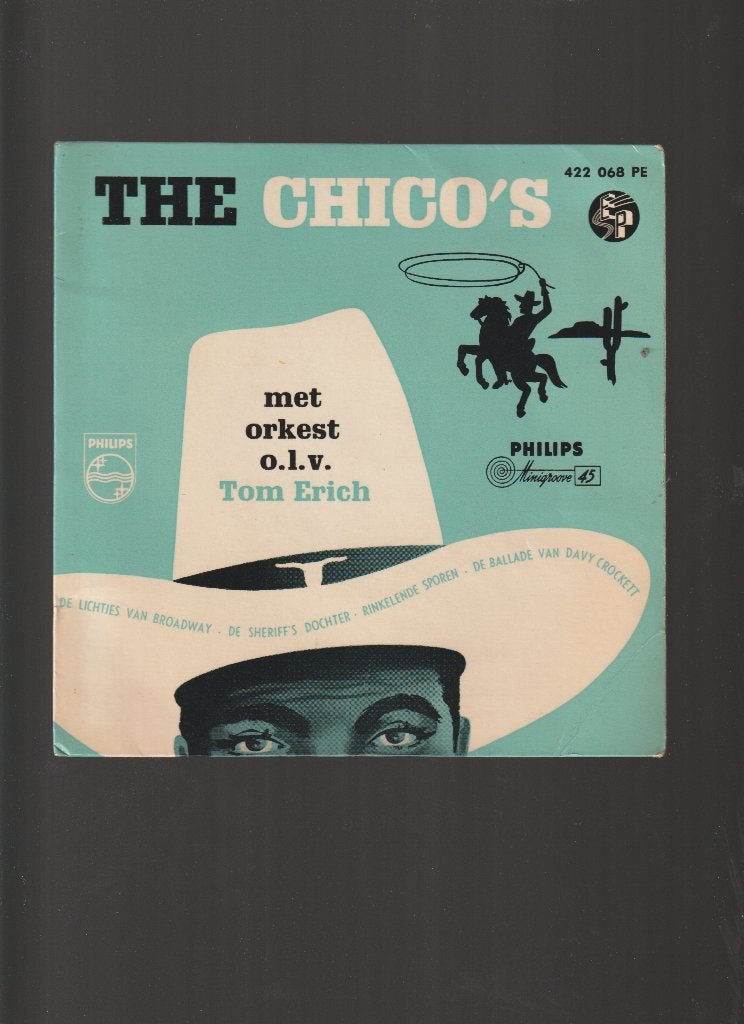 VINYL EP  //  THE  CHICO'S  --  RINKELENDE  SPOREN  +  3, Verzenden, 7 inch, Fotohoes, Zo goed als nieuw