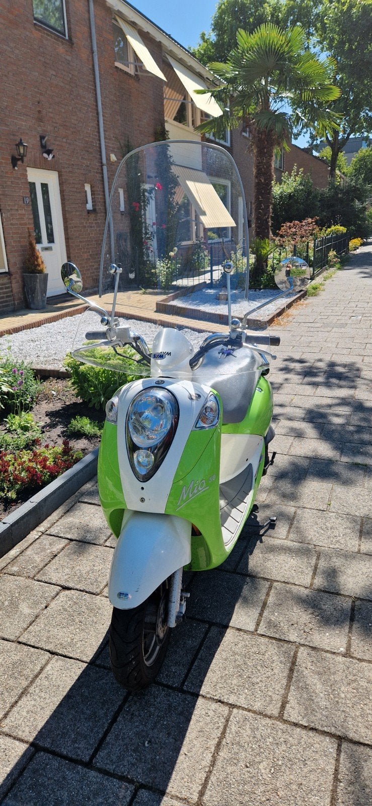 Sym Mio 50 scooter - Inclusief accessoires, Gebruikt, Benzine, Maximaal 25 km/u, Ophalen