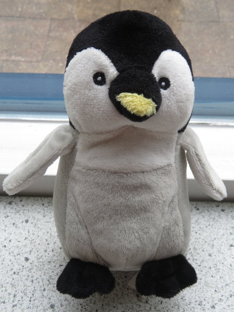 Pinguin merk PIA International Soft Toys meet ca 17 cm gele, Overige typen, Ophalen of Verzenden, Zo goed als nieuw, Wasbaar