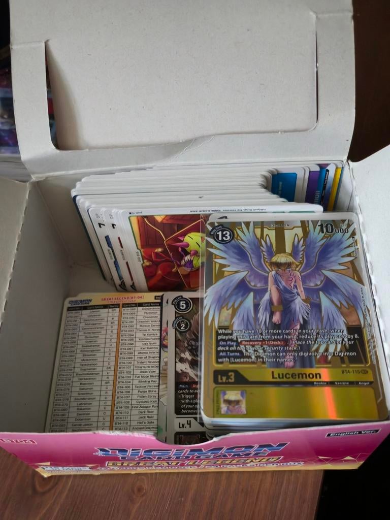 Digimon Boosterbox Great Legend (geopend) – 244 kaarten, Ophalen, Zo goed als nieuw