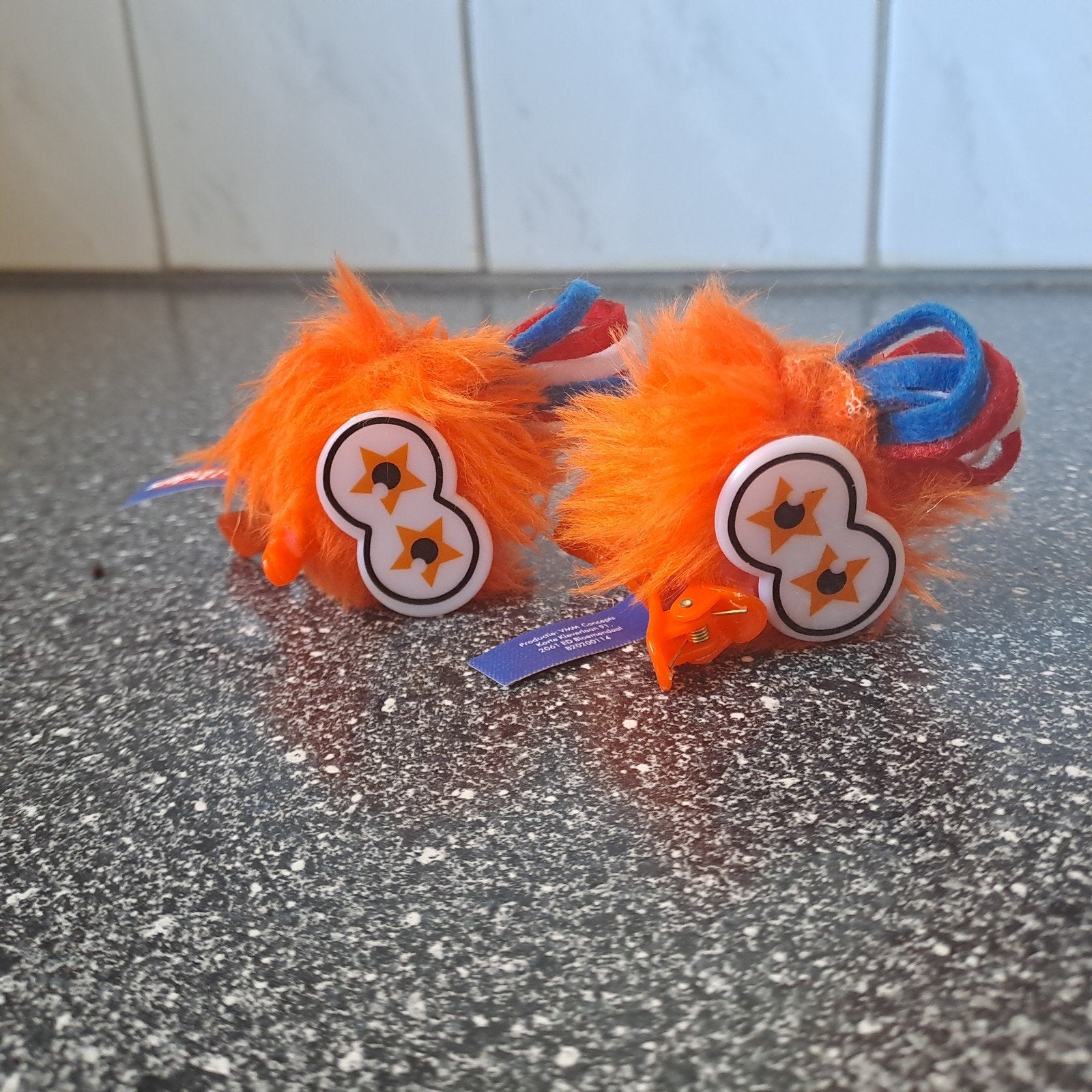 Jan Linders spaaractie oranje clips (2 stuks), Verzamelen, Supermarktacties, Overige supermarkten, Onbekend, Ophalen of Verzenden