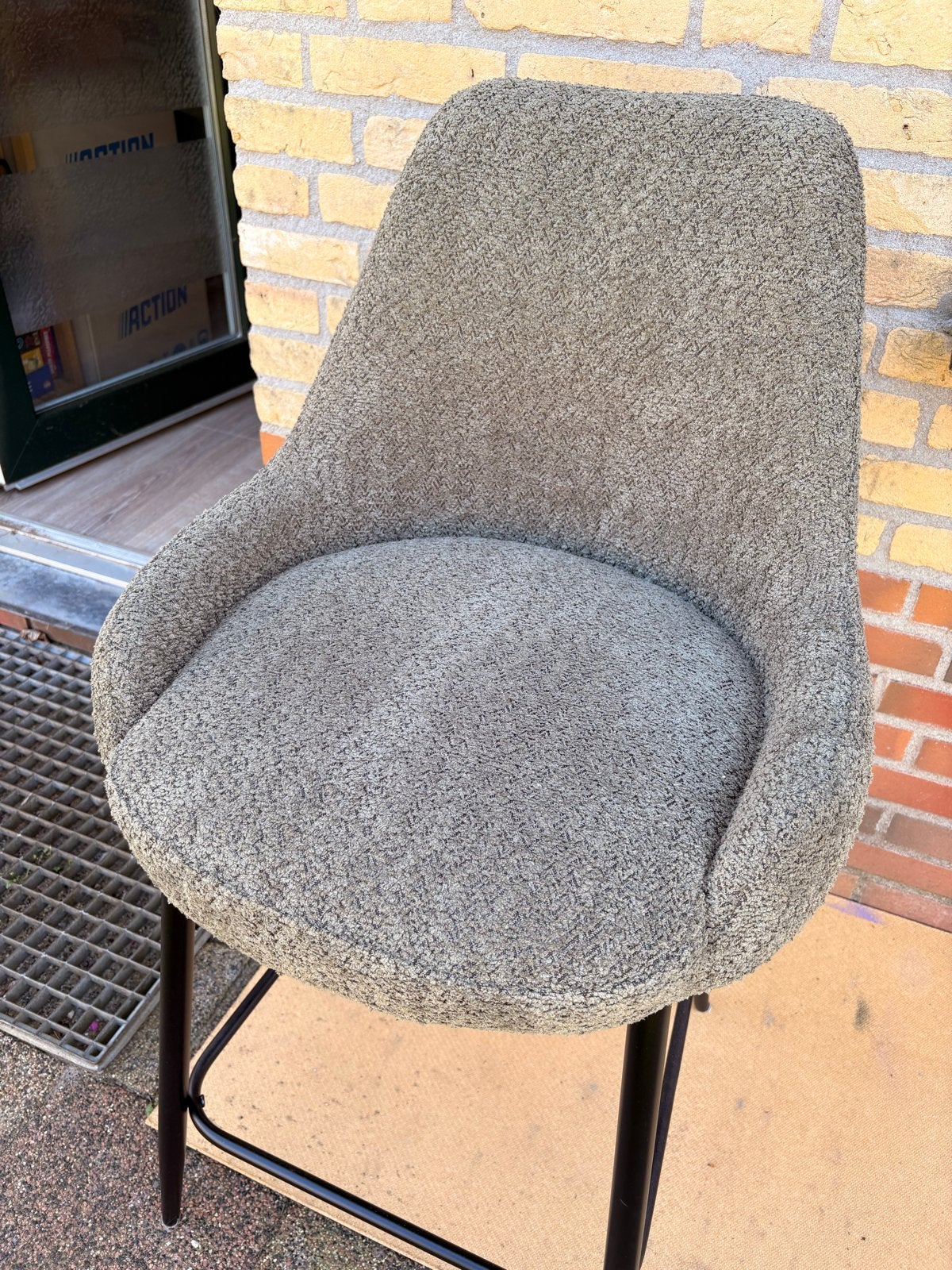 ZGAN Barstoelen Teddy Groen, 2 krukken, Ophalen, Zo goed als nieuw, 60 tot 90 cm