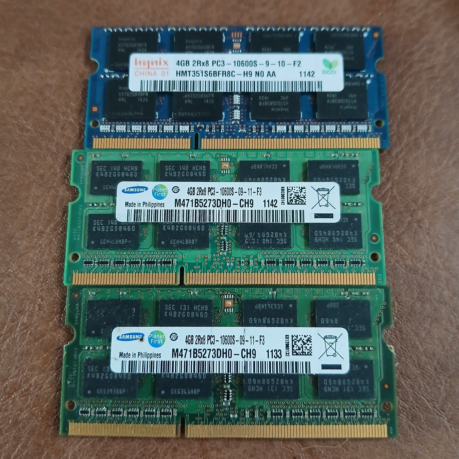 3x 4GB DDR3 RAM sodimm modules 10600s, Computers en Software, RAM geheugen, Gebruikt, Server, DDR3, Ophalen of Verzenden