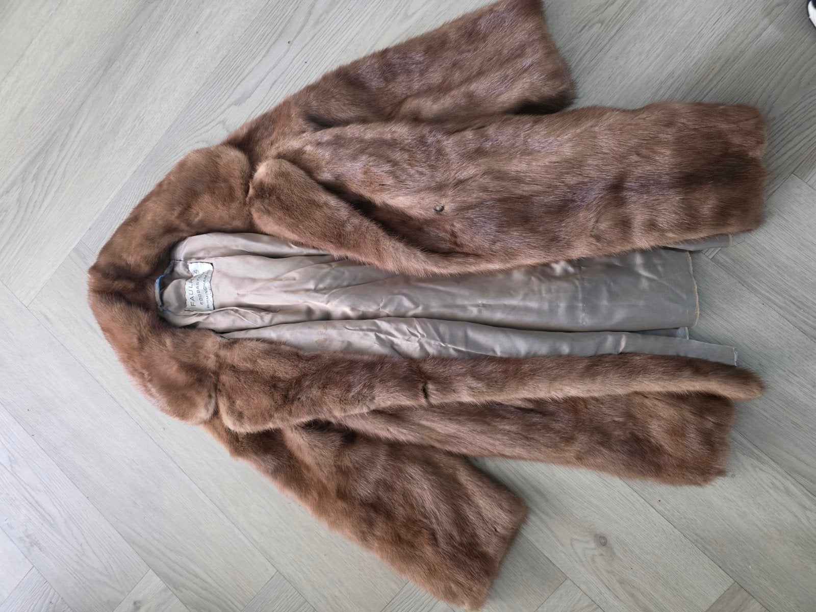Vintage Faulkes Edgbaston Bontjas - Bruin, Kleding | Dames, Maat 38/40 (M), Bruin, Ophalen of Verzenden, Gedragen