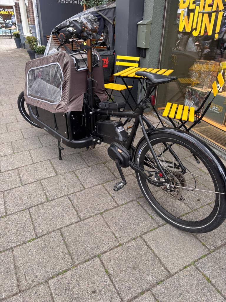 Super handige smalle bakfiets met 8 versnellingen, Gebruikt, Elektrisch, 2 kinderen, Schijfrem