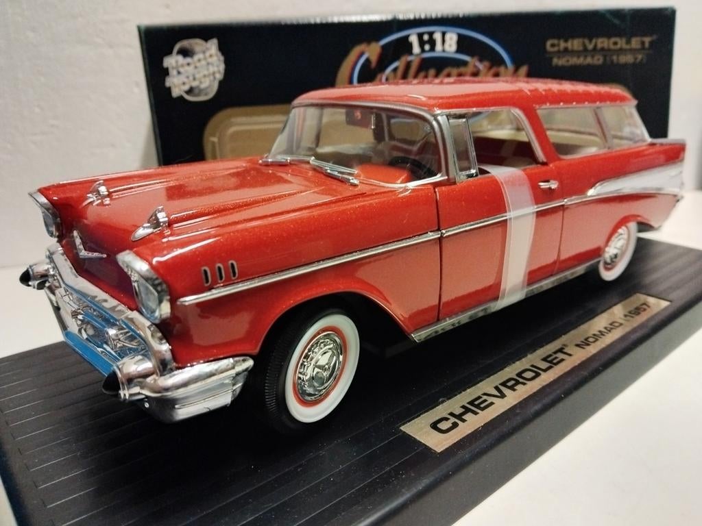 Chevrolet Nomad Station Wagon orangered 1:18 KRD, Ophalen of Verzenden, Zo goed als nieuw, Auto, Overige merken