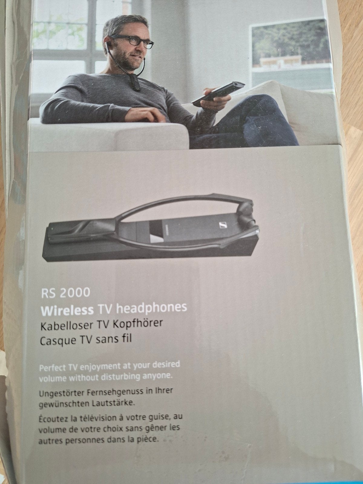 Sennheiser RS 2000 Draadloze TV Hoofdtelefoon, Sennheiser, Zo goed als nieuw, Draadloos, Op oor (supra aural)
