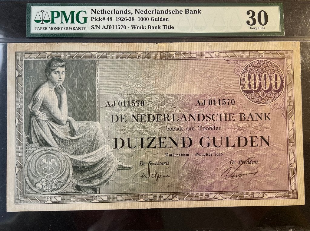 1000 gulden 1926 PMG 30, Ophalen of Verzenden, 1000 gulden, Los biljet