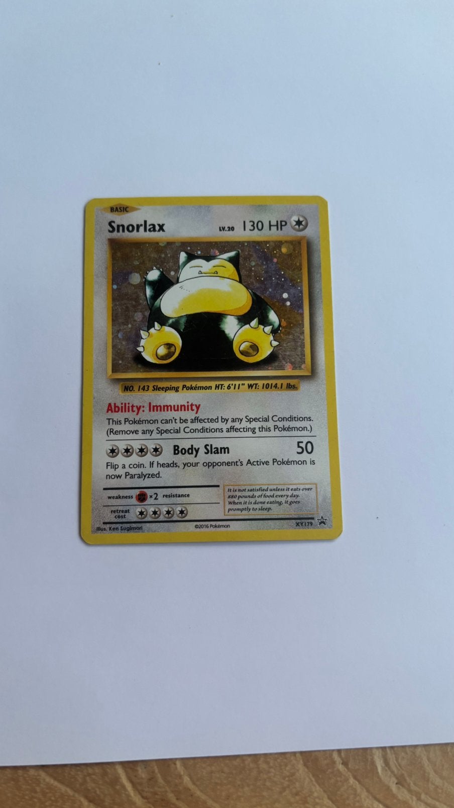 Snorlax XY179, Ophalen of Verzenden, Zo goed als nieuw