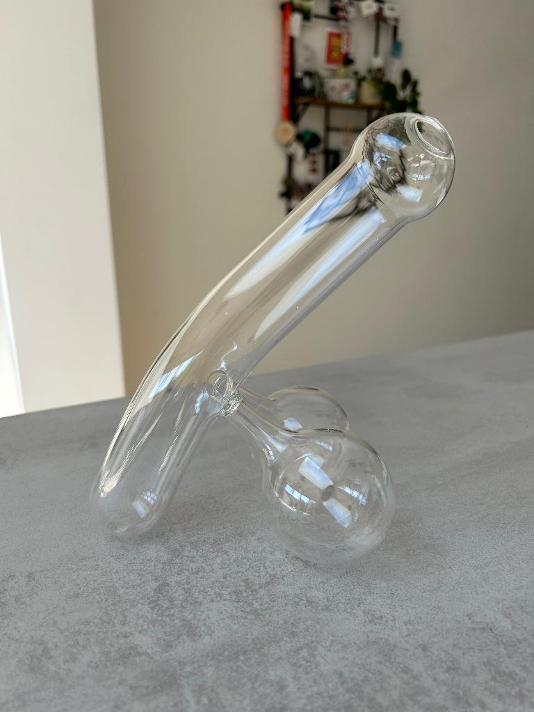 Grappige glazen karaf penis vorm - decanteerder, Verzamelen, Glas en Borrelglaasjes, Zo goed als nieuw, Overige typen, Ophalen of Verzenden