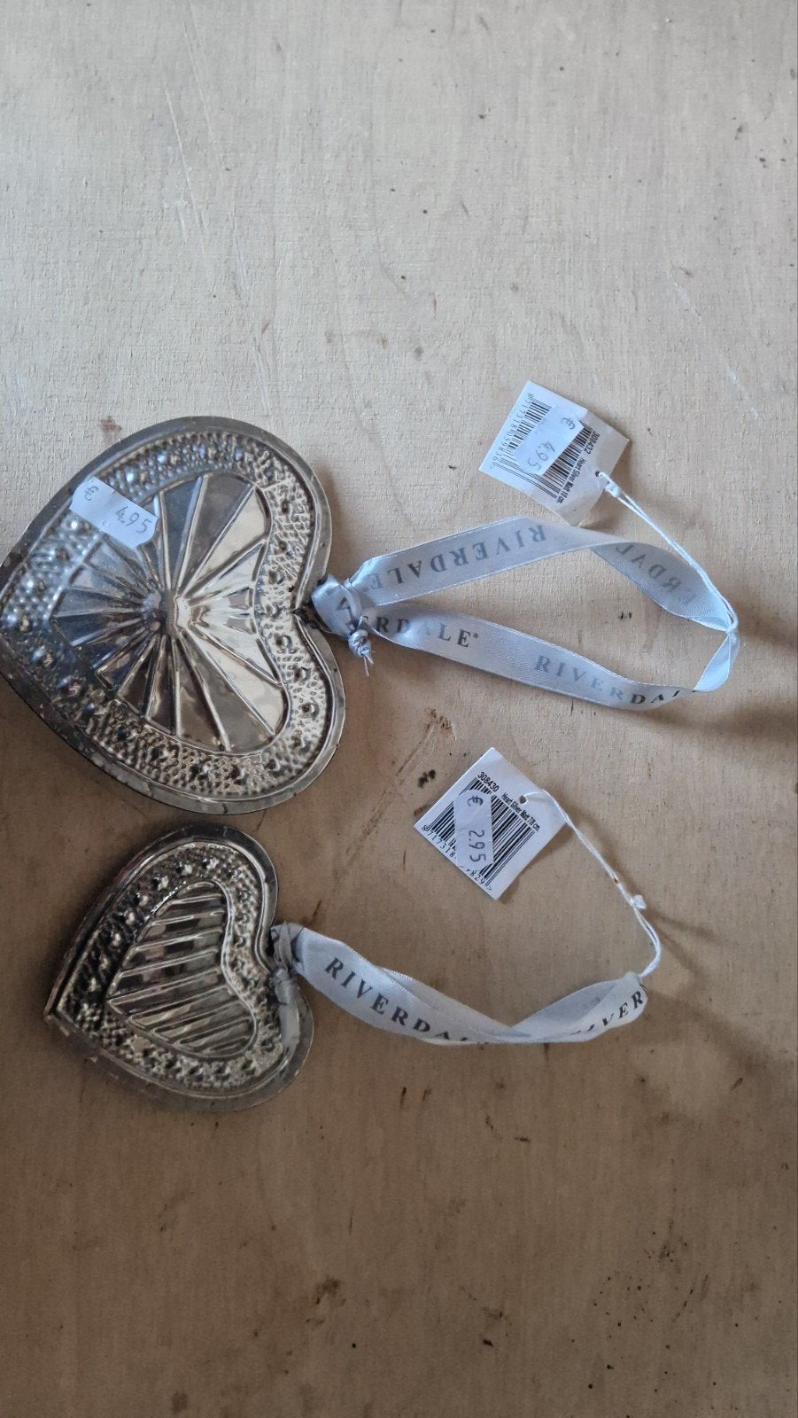 34x Riverdale Hart Decoratie Hangers - Nieuw, Huis en Inrichting, Nieuw, Ophalen of Verzenden, Zilver, Metaal