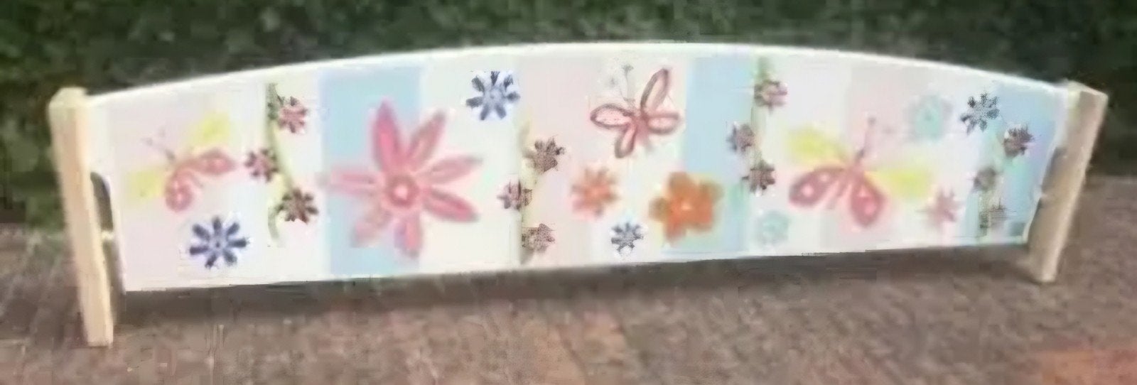 Lifetime bedfrond met vlinders en bloemen, Ophalen, Gebruikt, Overige kleuren, Speels, Kinderlijk