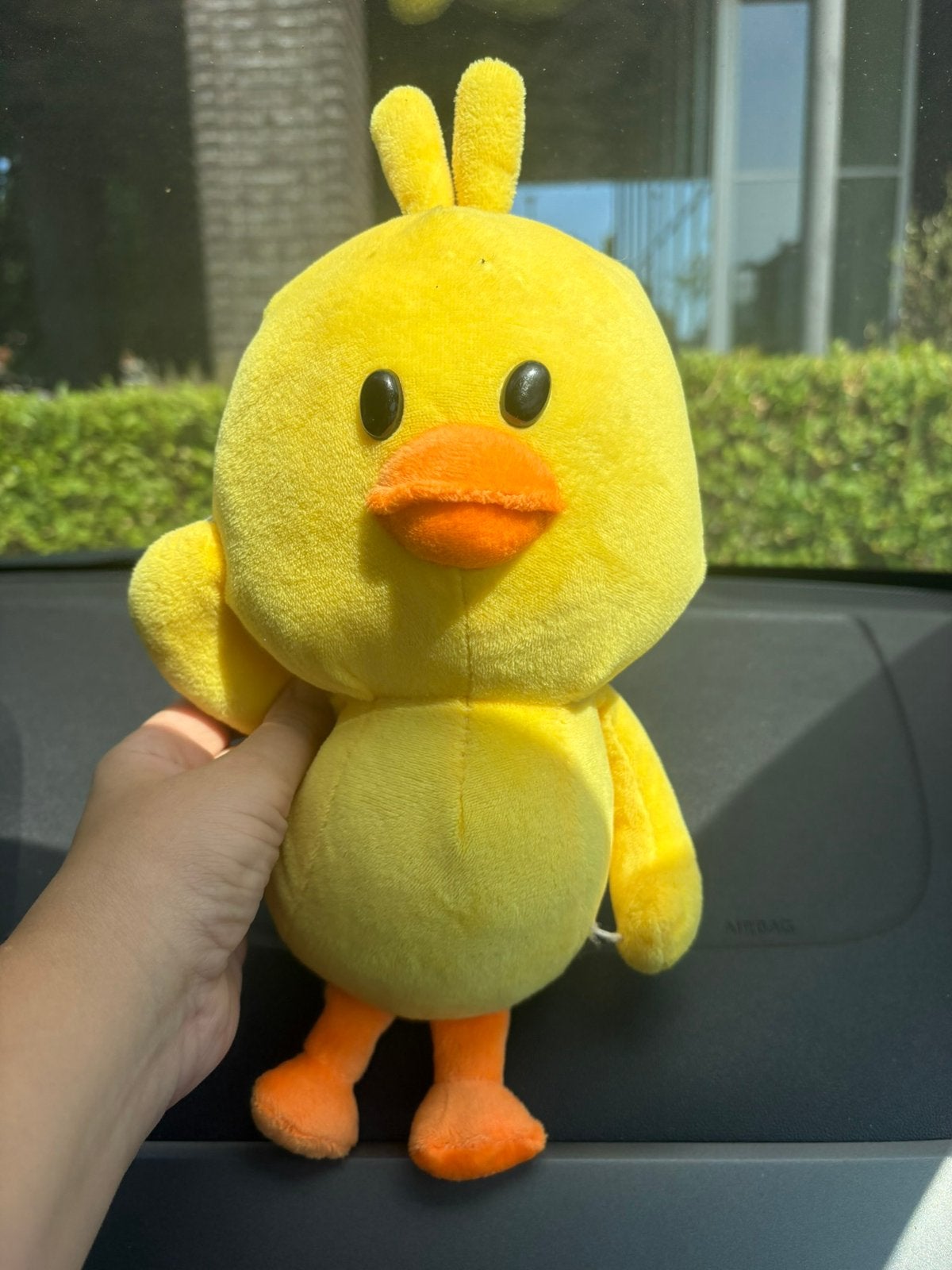 Eend knuffel, Kinderen en Baby's, Speelgoed | Knuffels en Pluche, Ophalen of Verzenden, Zo goed als nieuw, Eend
