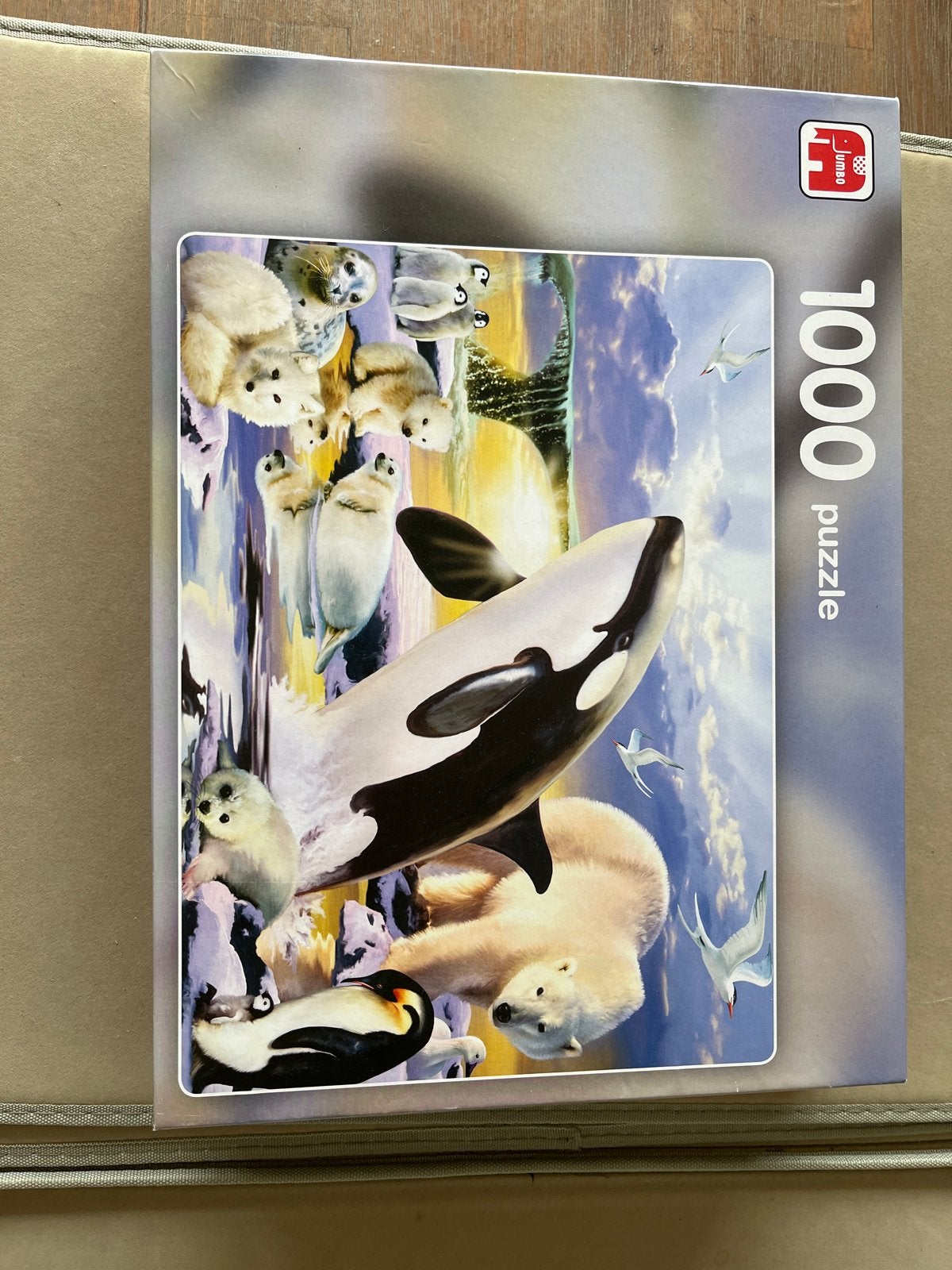 Jumbo1000 stukjes puzzel - Arctische dieren, Ophalen, 500 t/m 1500 stukjes, Zo goed als nieuw, Legpuzzel