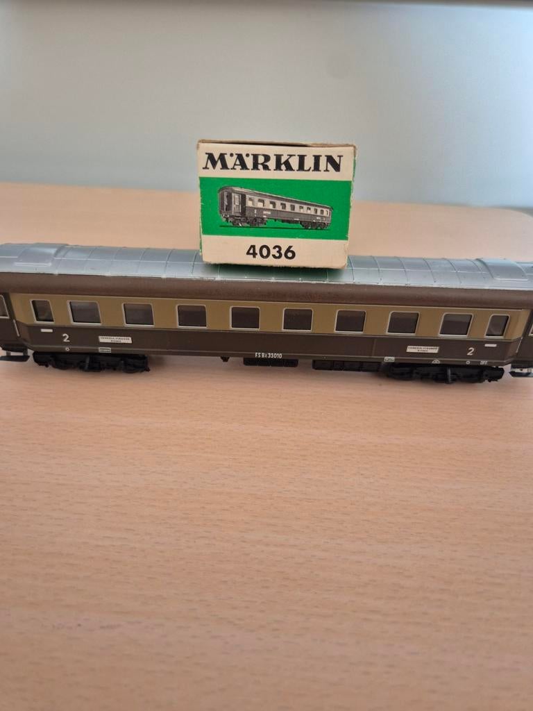 Märklin H0 4036 Italiaanse passagierswagon met ovp, Hobby en Vrije tijd, Modeltreinen | H0, Wisselstroom, Gebruikt, Wagon, Ophalen of Verzenden