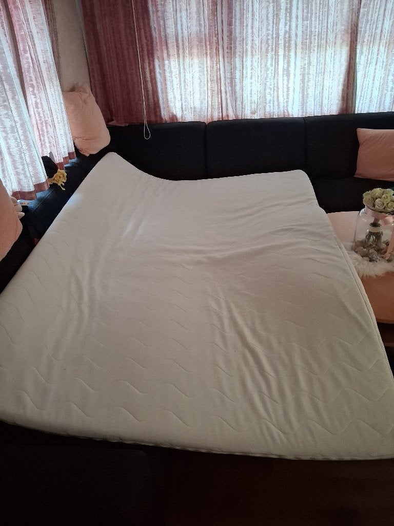 Box spring topper, Ophalen, Gebruikt, Wit, Tweepersoons
