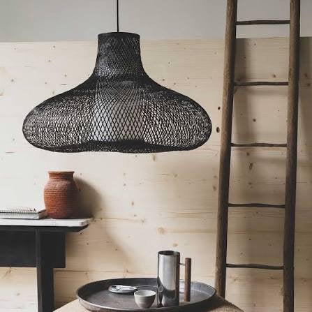 Hanglamp May Ay Illuminate zwart design bamboo, Ophalen, Zo goed als nieuw
