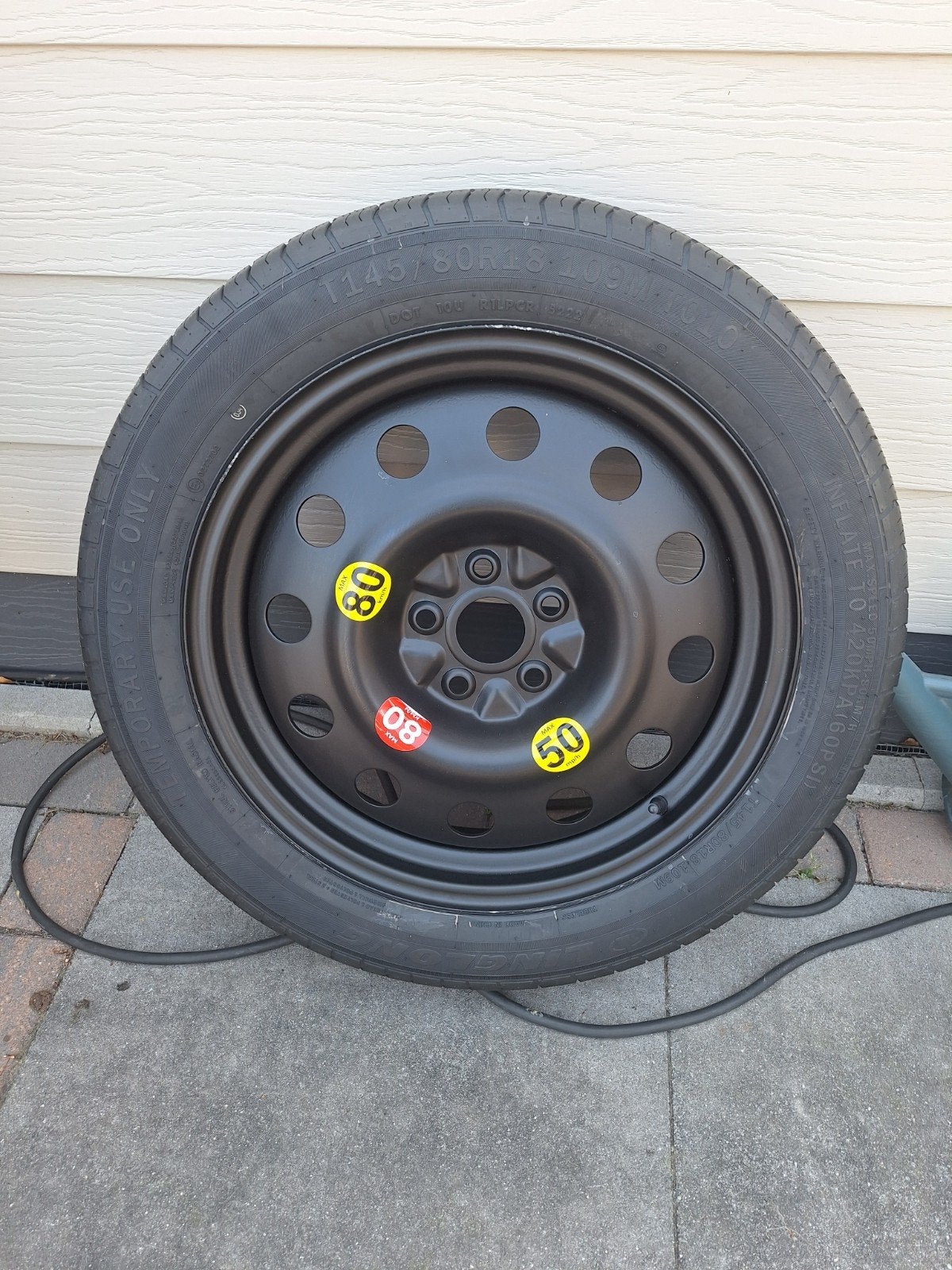 Nieuw reservewiel T145/80R18 109M - nooit gebruikt, Auto-onderdelen, Banden en Velgen, Ophalen, 18 inch, 145 mm, Banden en Velgen