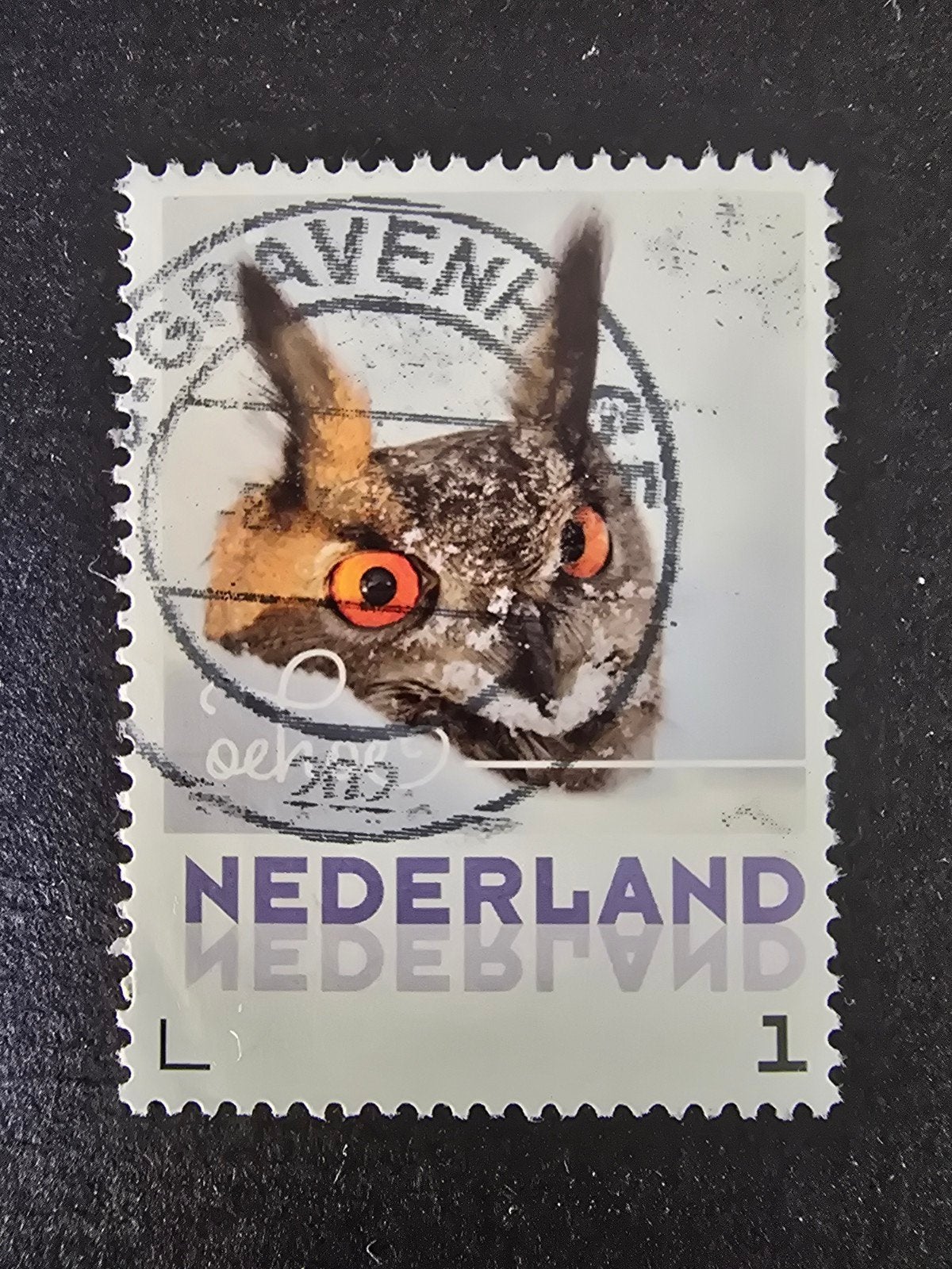 Persoonlijke Postzegel Nederland - Oehoe Uil, Ophalen of Verzenden, Gestempeld