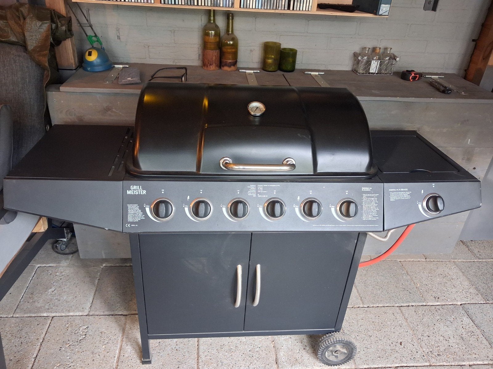 Grill Meister Gasbarbecue met zijbrander, Ophalen of Verzenden, Gebruikt, Grill Meister