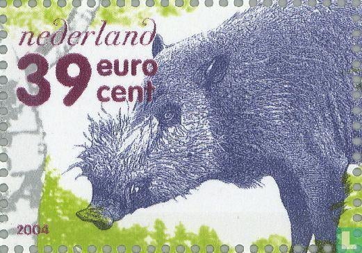 Nederland 2004 De Veluwe Everzwijn postfris, Postzegels en Munten, Ophalen of Verzenden, Na 1940, Postfris