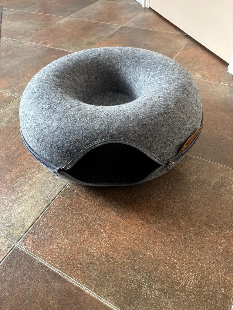 grappige kattenmand (donutmand), Ophalen, Zo goed als nieuw, Polyester