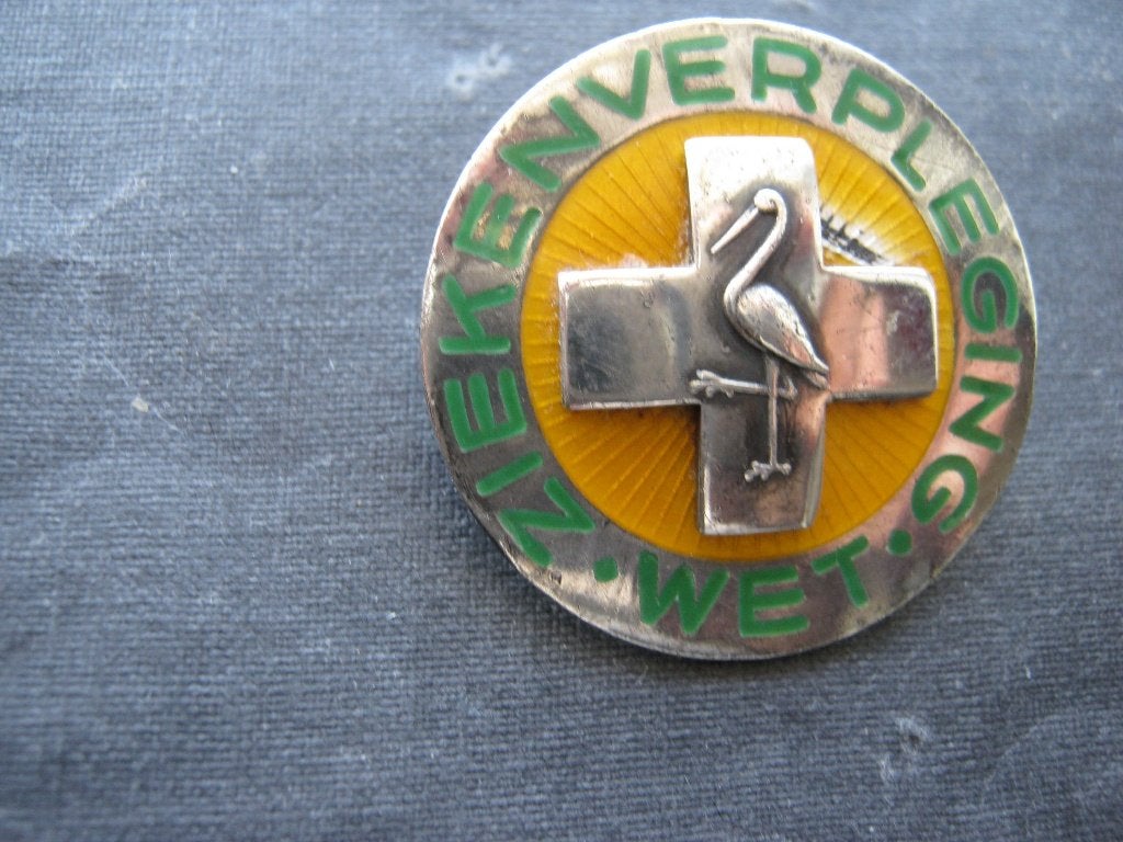 Verpleegstersspeld Wet Ziekenverpleging m.ooievaar, Verzamelen, Ophalen of Verzenden