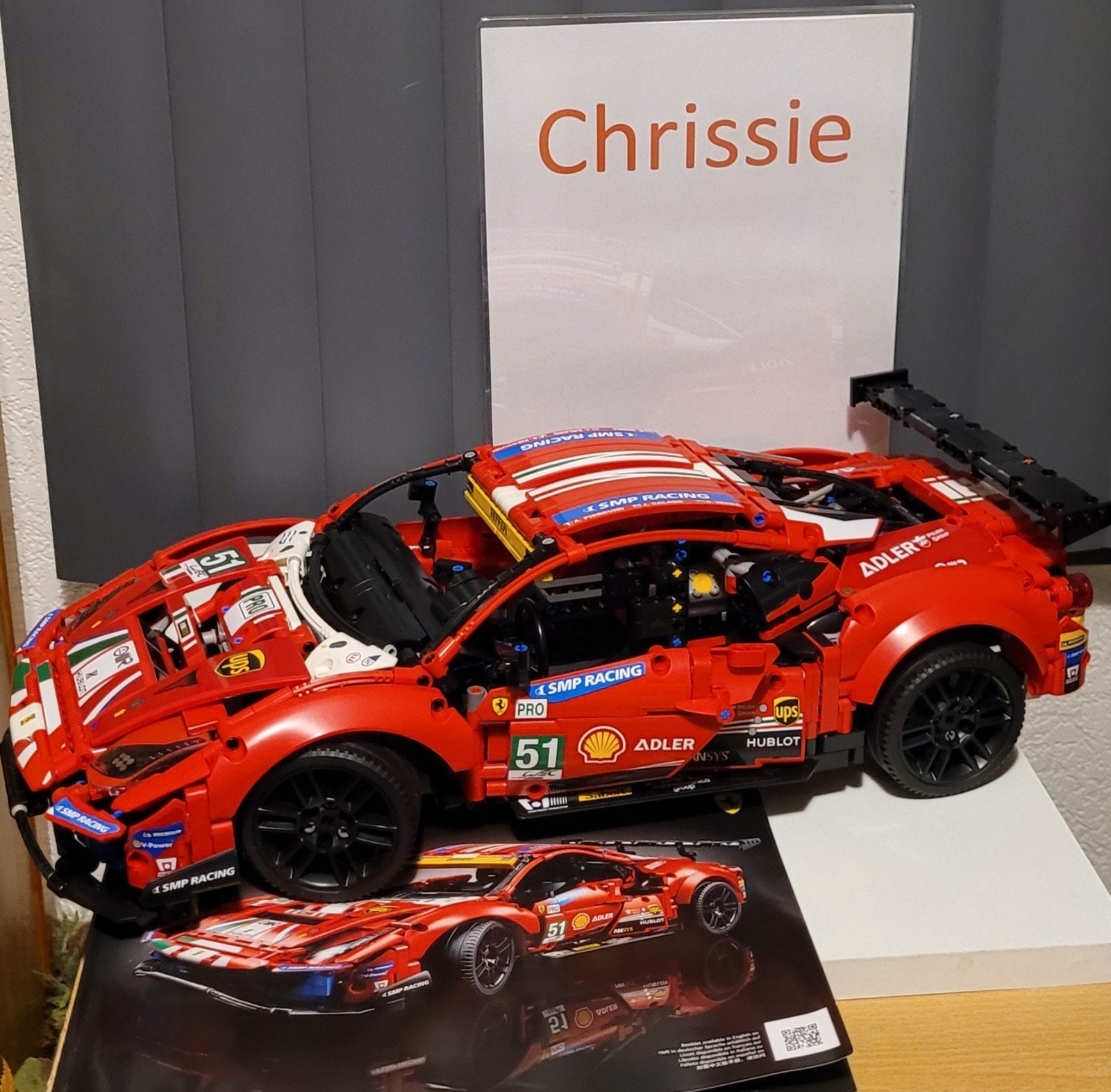 LEGO Technic 42125 Ferrari 488 GTE AF Corse #51, Ophalen, Zo goed als nieuw