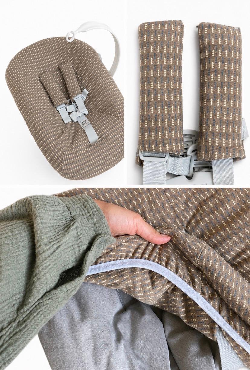 Retro hoes voor Newborn stokke tripp trapp van katoen, Ophalen of Verzenden, Nieuw, Meegroeistoel, Stoelverkleiner