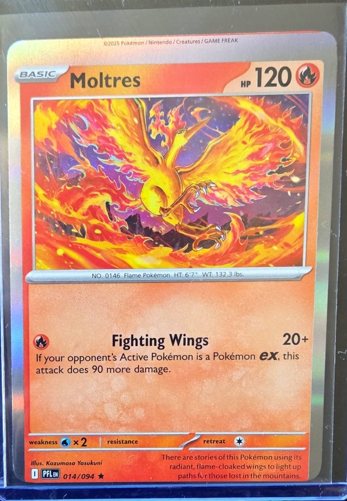 Moltres 014/094 Holo - MAJOR MISCUT / ERROR, Ophalen of Verzenden, Nieuw, Losse kaart, Foil