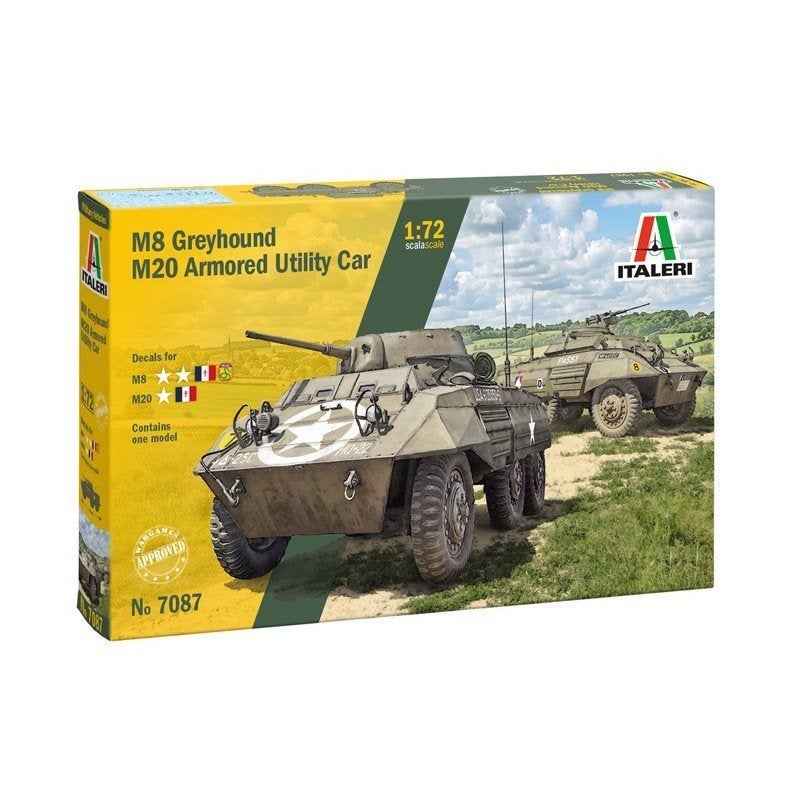 ROWASP | Italeri 7087 1/72 M8 Greyhound / M20 Armoured Car, Italeri, Nieuw, Ophalen of Verzenden, Postbus 3029, 6802 DE  ARNHEM