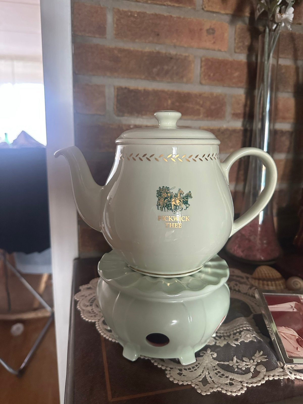 Pickwick Theepot met Warmhouder - Vintage Servies, Ophalen