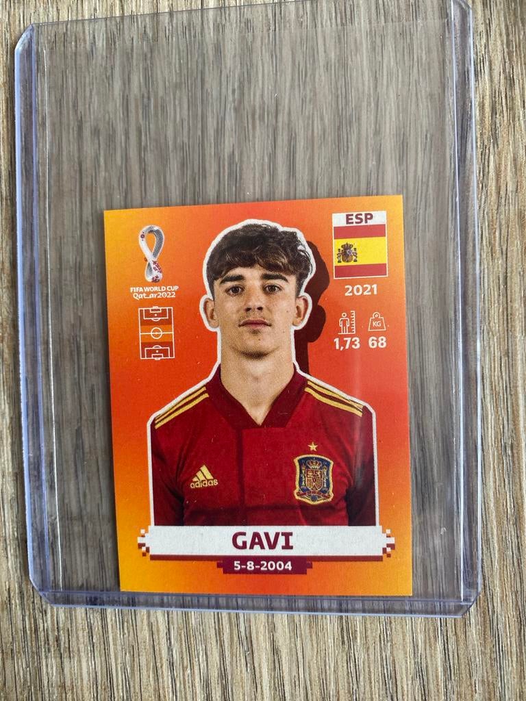 Panini World Cup Qatar 2022 Sticker - Gavi (Spanje), Ophalen of Verzenden, Nieuw