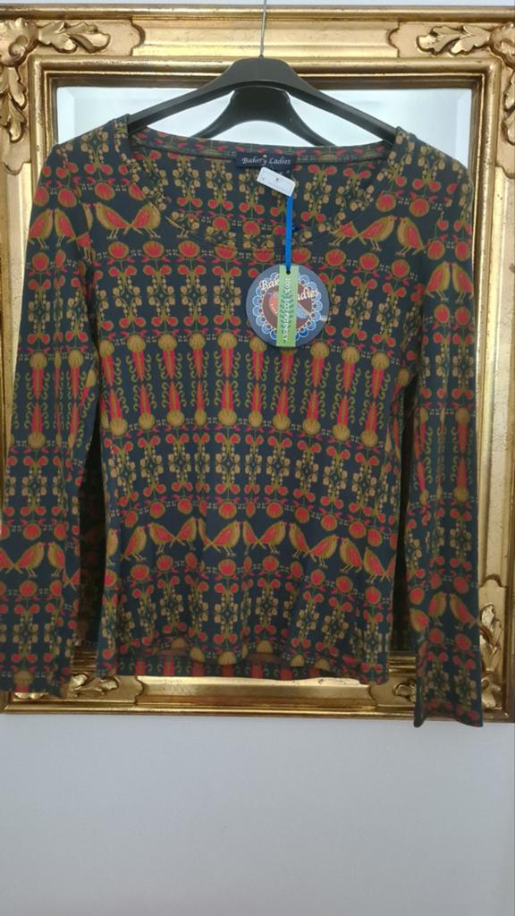 Nieiw truitje Bakery Ladies 38 M katoen blauw oilily retro, Maat 38/40 (M), Bakery ladies, Blauw, Nieuw