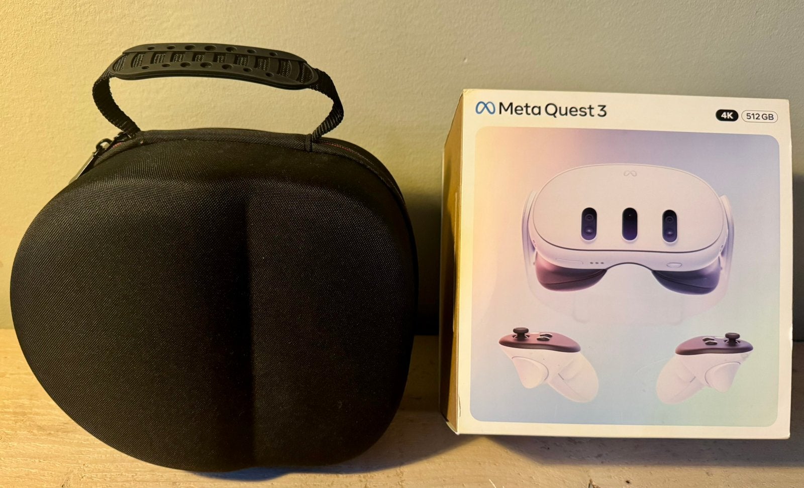 Meta Quest 3 512GB | Nauwelijks gebruikt | Met draagtas, Spelcomputers en Games, Ophalen of Verzenden, Zo goed als nieuw, VR-bril