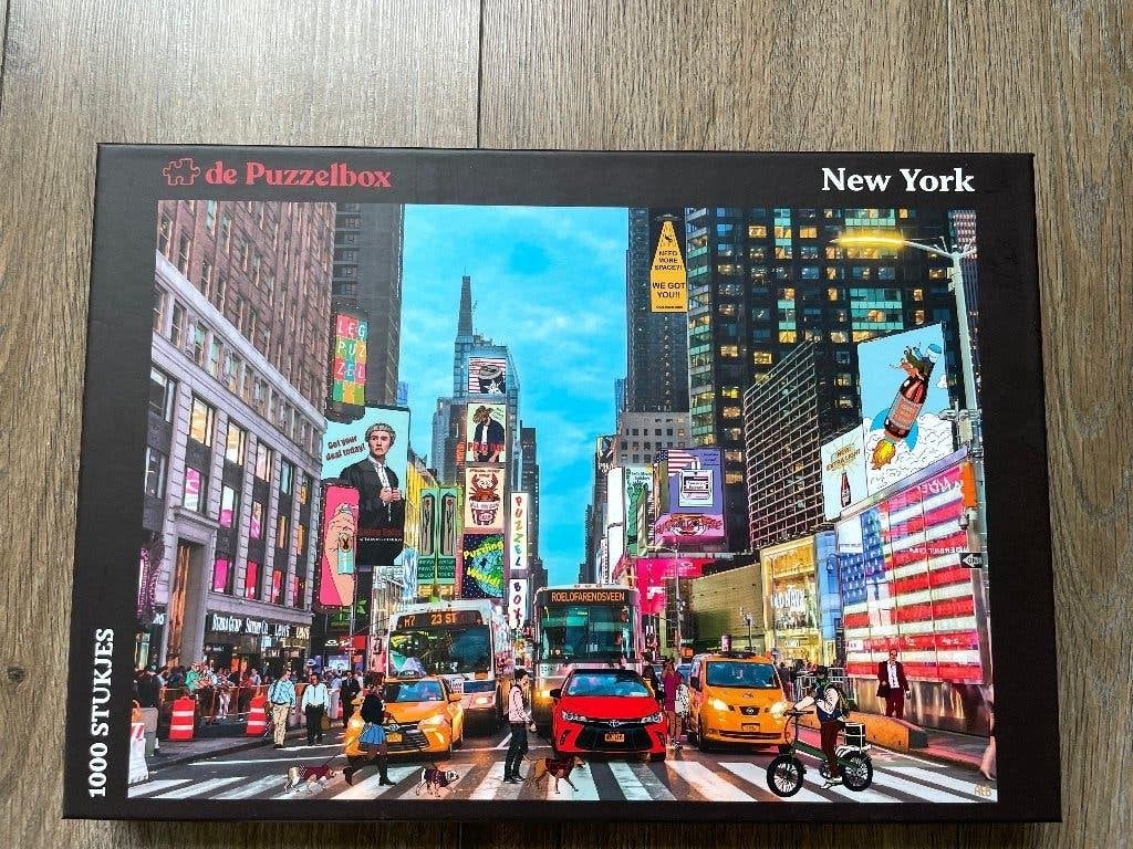 New York puzzel van De Puzzelbox (1000 stukjes), Ophalen of Verzenden, 500 t/m 1500 stukjes, Zo goed als nieuw, Legpuzzel