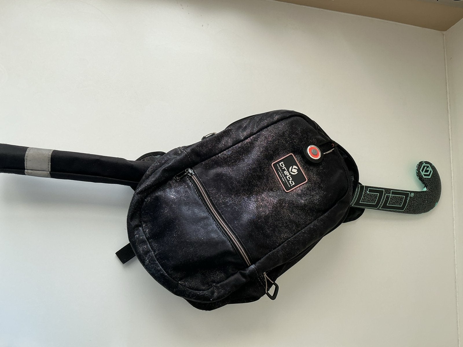 Brabo Hockeysticktas met verlichting + Brabo O'geez Stick, Sport en Fitness, Hockey, Ophalen, Gebruikt, Tas